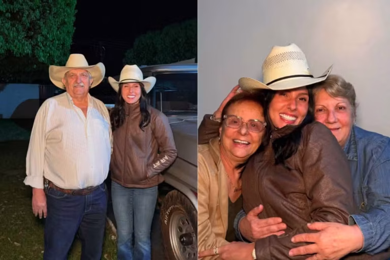 Ana Castela encara 7h de viagem para rever a família e é recebida com comida caseira em MS